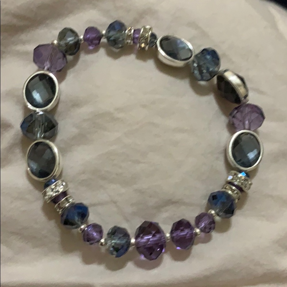 Purple and blue bracelet